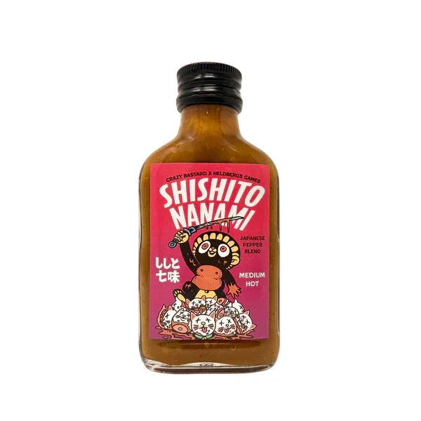 Shishito Nanami japanische Pfeffermischung mittelscharfe Soße in einer Flasche