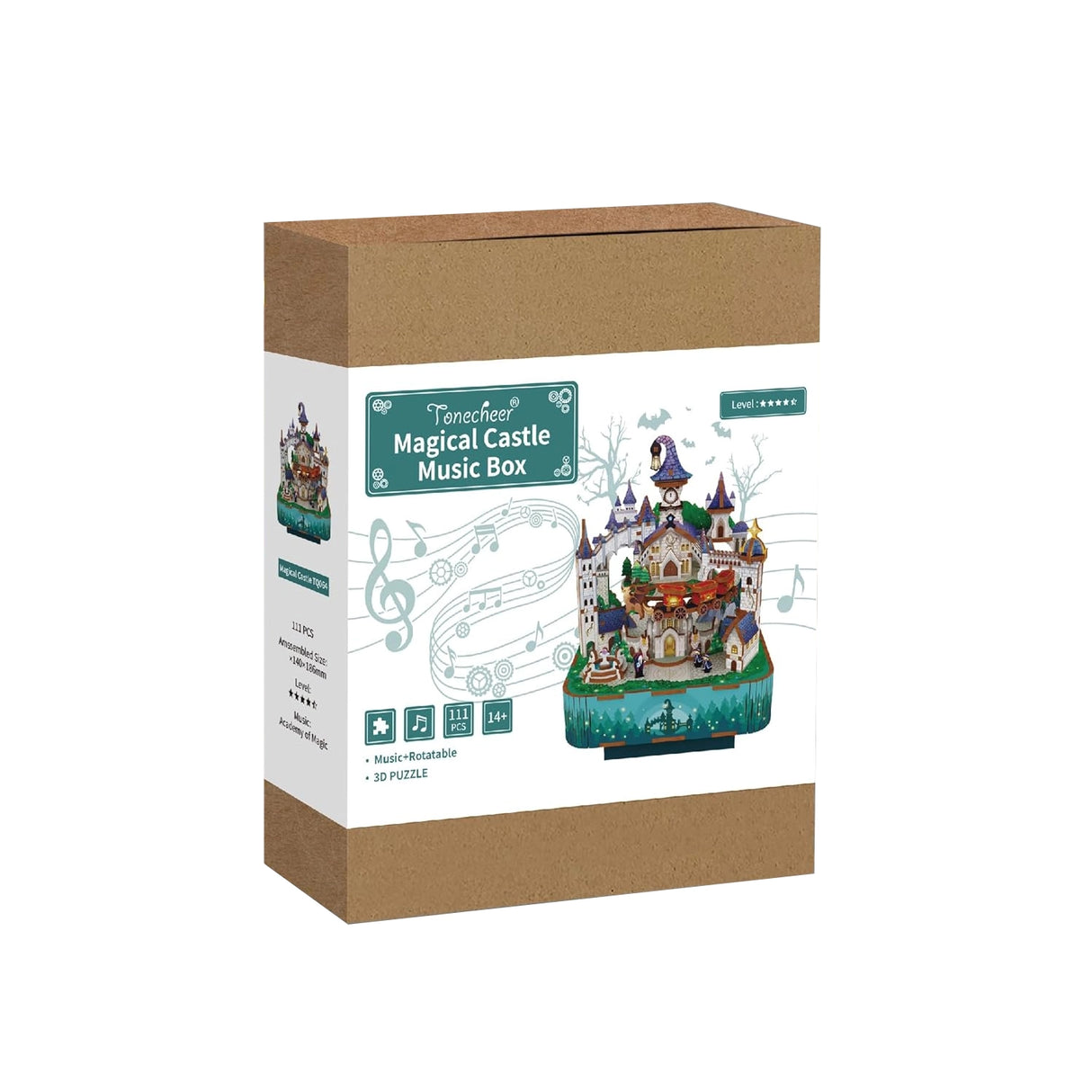 Tonecheer Zauberschloss Spieluhr 3D Puzzle Box