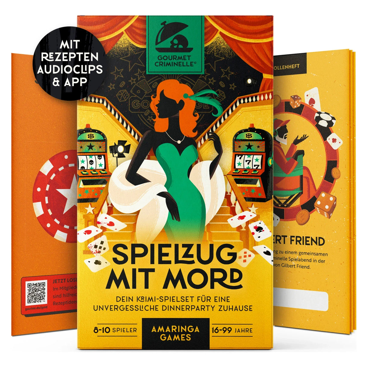 Gourmet Criminelle Spielzeug mit Mord Spielset mit Rezepten, Audioclips und App
