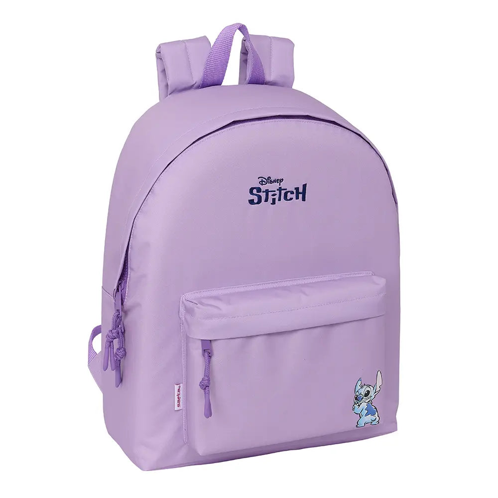 Lila Rucksack mit Disney Stitch Logo und Stitch-Figur