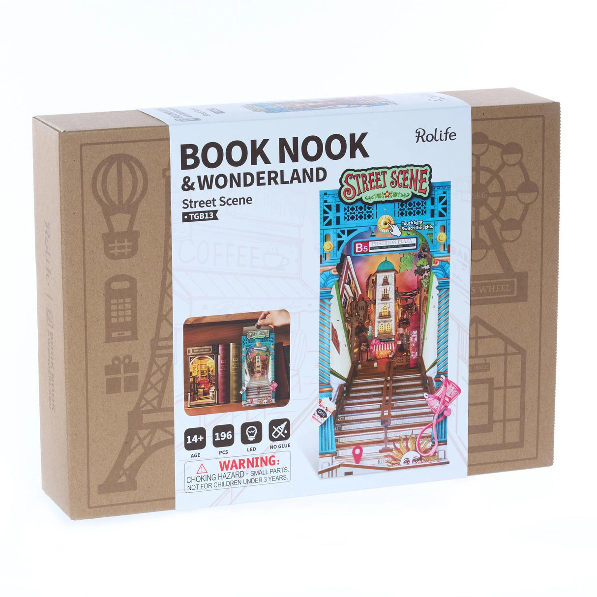 Rolife Book Nook & Wonderland Street Scene TGB13 Bausatz
