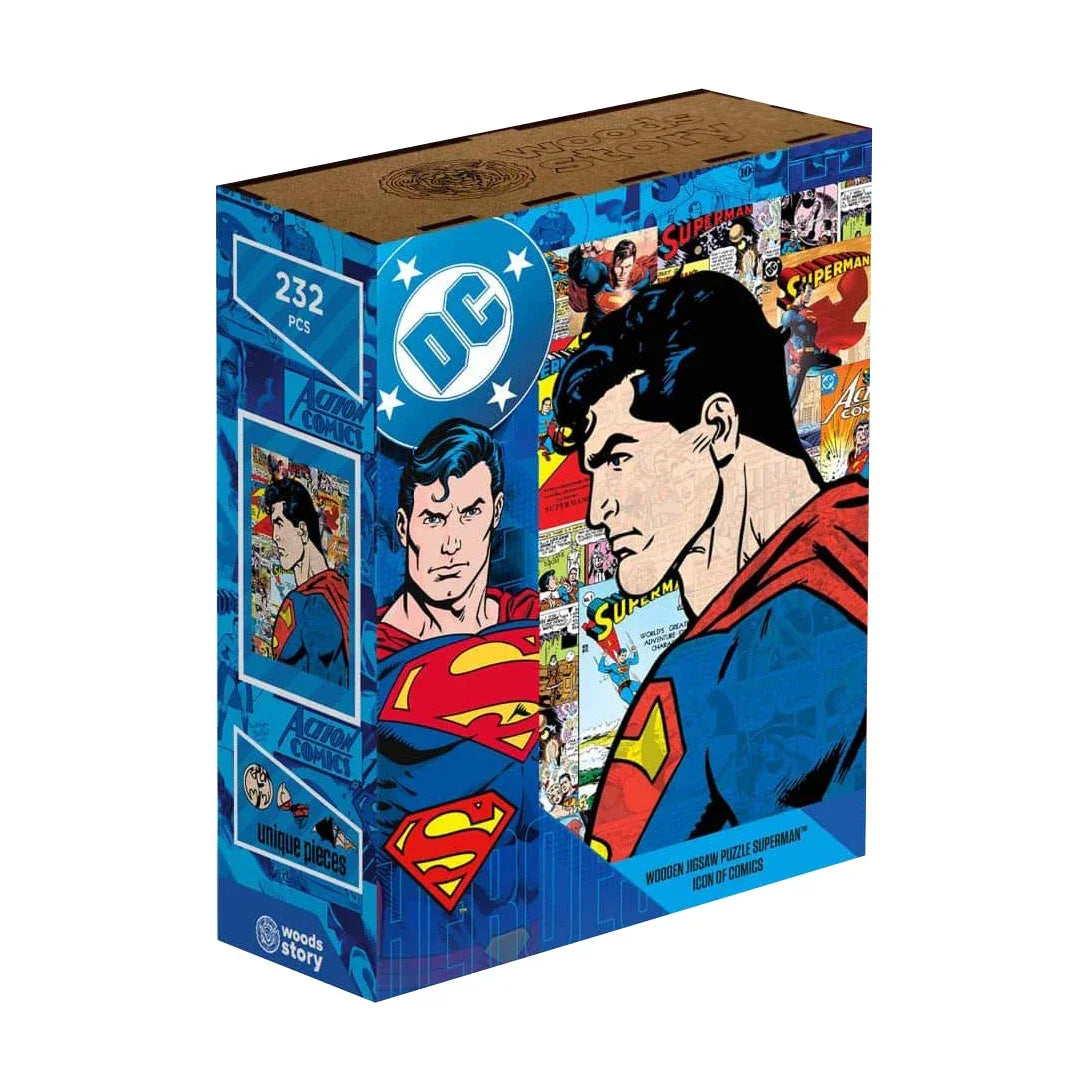 Superman Puzzlebox mit 232 Teilen und DC-Logo