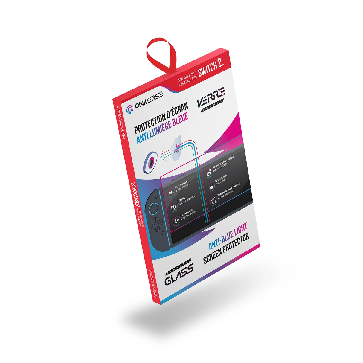 Oniverse Schutzfolie für Nintendo Switch 2 mit Blaulichtfilter