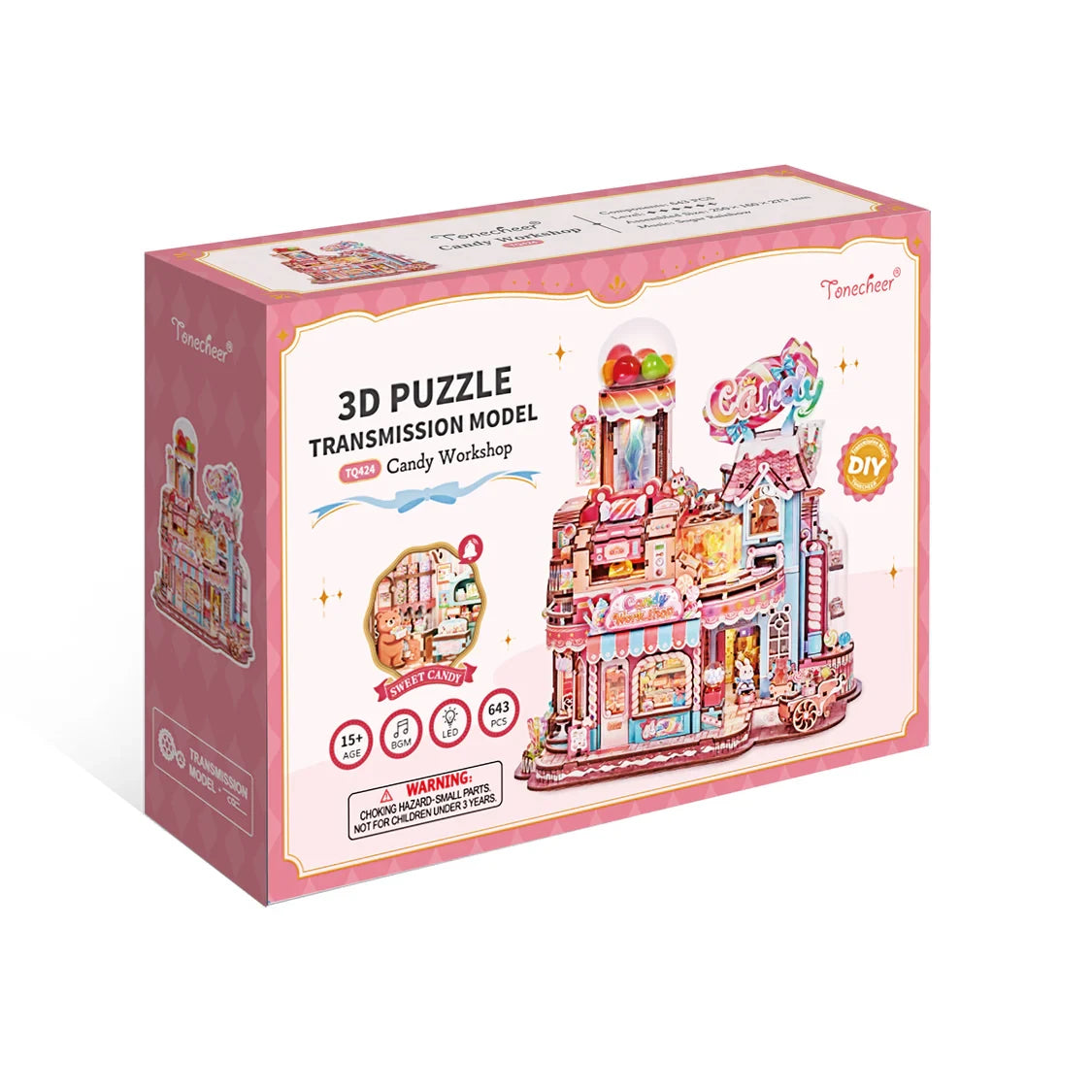 3D-Puzzle Getriebemodell Süßigkeiten-Werkstatt