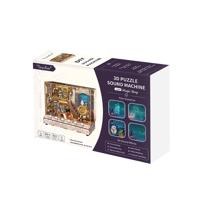 Verpackung des 3D-Puzzle-Soundmaschine Magic Shop