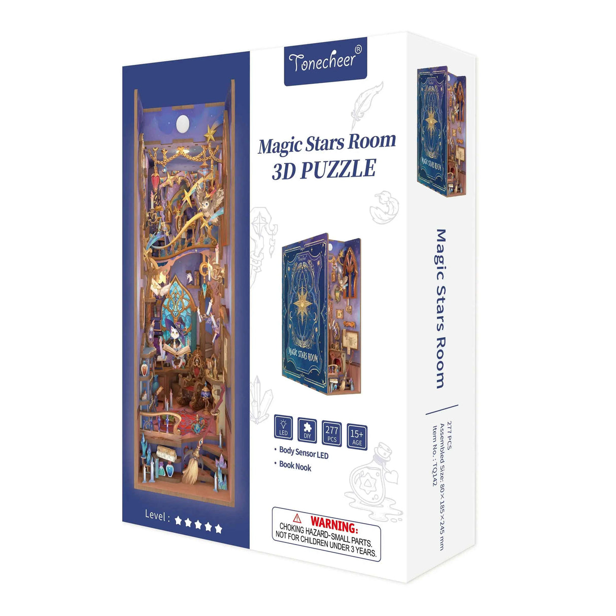 Tonecheer Magic Stars Room 3D-Puzzle-Box mit fertigem Modell und Details