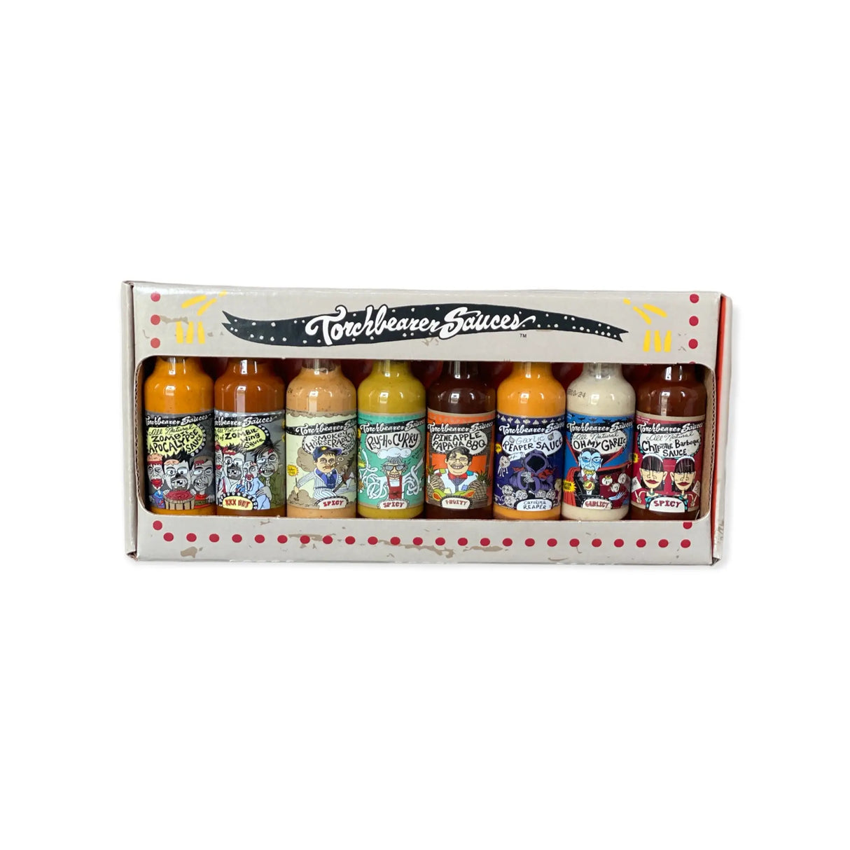 Meilleures ventes, lot de 8 (8 x 50 ml) - Sauce piquante