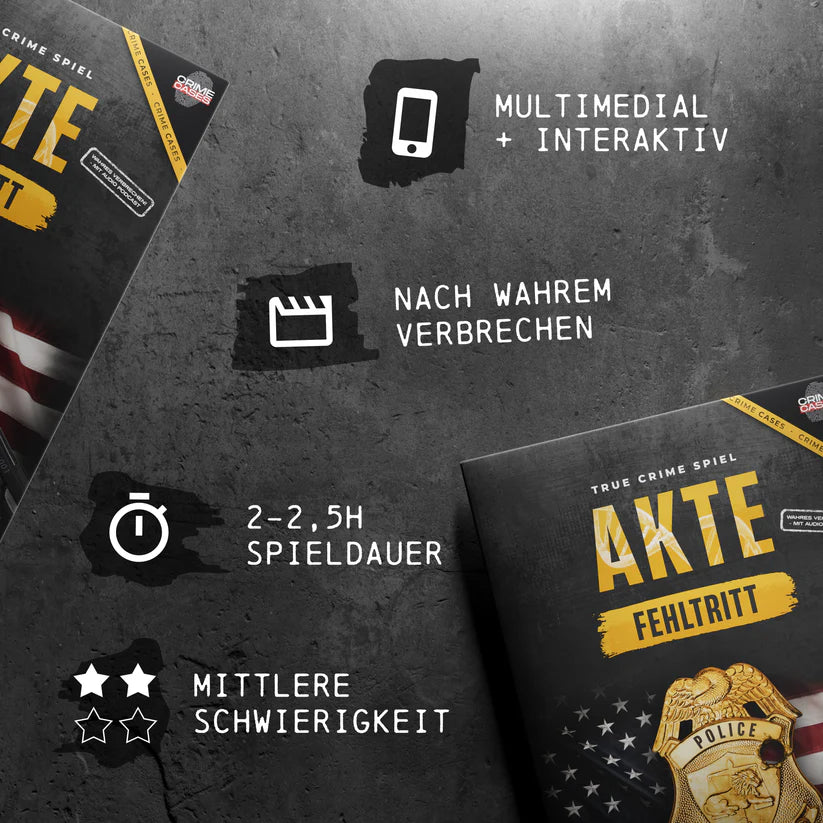 True Crime Spiel Akte Fehltritt mit Details zu Spieldauer, Schwierigkeit und Inhalt