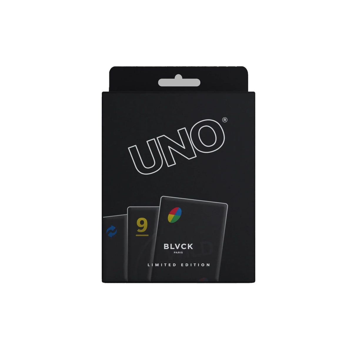 Schwarze UNO Blvck Paris Limited Edition Kartenspielbox