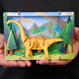 Brontosaurus - 3D Holzmodell