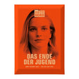 Spielschachtel Akte Mord Das Ende der Jugend mit Porträt einer Frau auf orangefarbenem Hintergrund