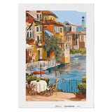 Café sur le lac de Garde - Peinture par numéros