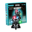 Verpackung und zusammengebauter Robby Mini Roboter von CircuitMess