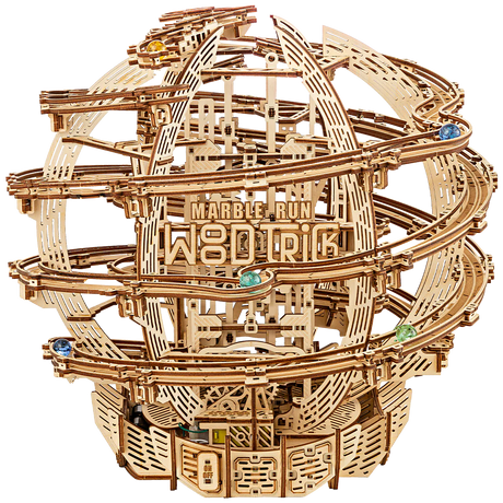 WoodTrick Circuit à billes à gravité - Kit de construction en bois 3D (électrique) WDTK098