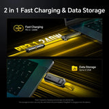 Le futur Magflash 2-en-1 : chargeur et stockage de données de 512 Go - Câble