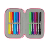 Barbie « Painterly » - Trousse comprenant des crayons, un taille-crayon, une règle et une gomme (37 pièces)