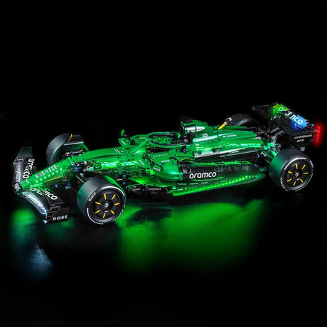 BrickBling LED Licht Set für LEGO Aston Martin Aramco AMR25 F1® Auto (42240) inkl. Fernbedienung P120102