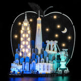 LED Licht Set für LEGO New York City - The Big Apple (21066) inkl. Fernbedienung