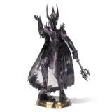 Der Herr der Ringe Sauron 3D Metall Modell Dreiviertelansicht mit Rüstungsdetails und Streitkolben – Sammlerfigur