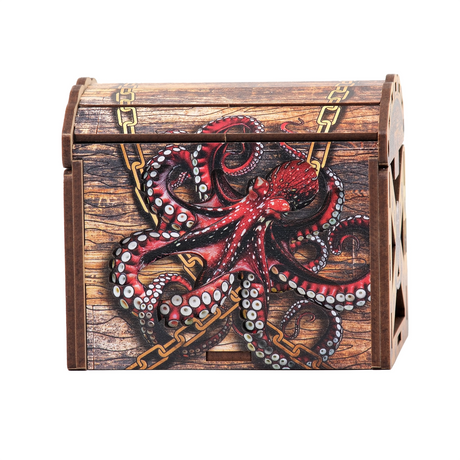 Coffret secret artistique « Coffre au trésor de pirate » - Boîte à énigmes