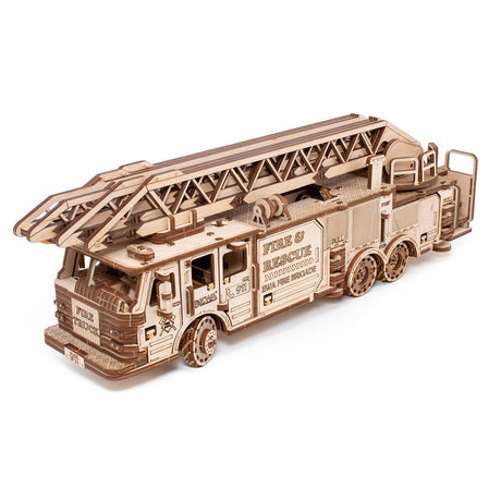ECO WOOD ART Camion de pompiers - Kit de construction en bois 3D EWA-00140