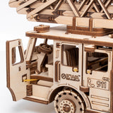 Camion de pompiers - Kit de construction en bois 3D