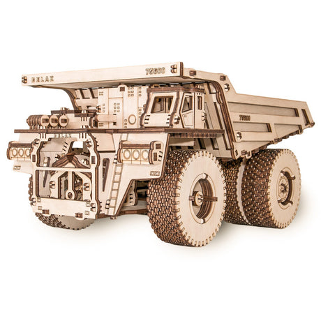 ECO WOOD ART Camion-benne BELAZ 75600 - Kit en bois 3D EWA-00008