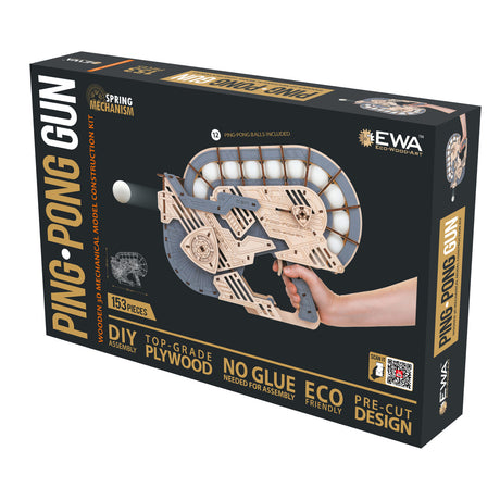 PING-PONG Gun - 3D Holzbausatz