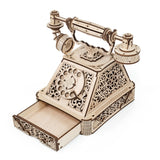 Téléphone rétro - Kit en bois 3D