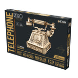 Téléphone rétro - Kit en bois 3D