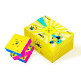 GAN V100 Minions Zauberwürfel 3x3 mit gelber Minions-Geschenkbox und magnetischer Center-Cap – GAN Cube Speedcube
