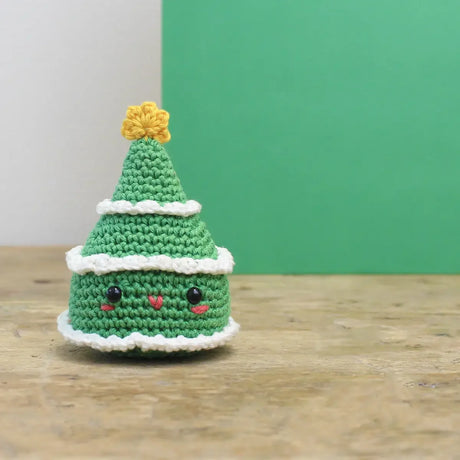 Mini sapin de Noël - kit de crochet