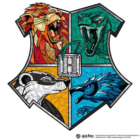 Harry Potter - Blason de Poudlard (266 pièces) - Puzzle en bois