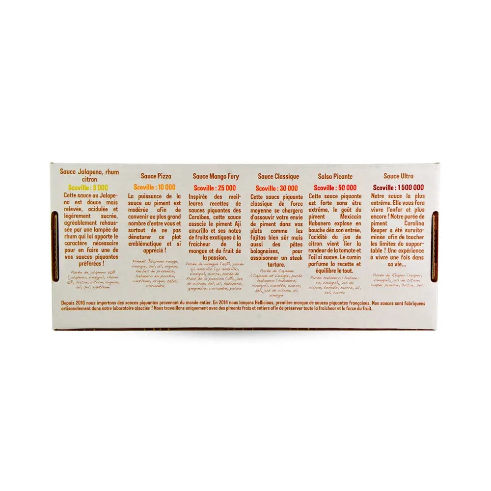 Coffret cadeau de 6 (6 x 50 ml) - Sauce piquante