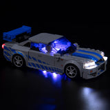 Ensemble de lumières LED pour LEGO 2 Fast 2 Furious - Nissan Skyline GT-R (R34) (76917)