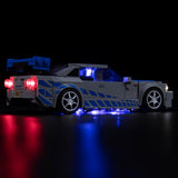 Ensemble de lumières LED pour LEGO 2 Fast 2 Furious - Nissan Skyline GT-R (R34) (76917)