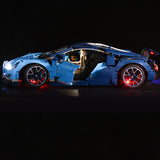 Kit d'éclairage LED pour LEGO Bugatti Chiron (42083) avec télécommande