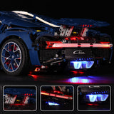 Kit d'éclairage LED pour LEGO Bugatti Chiron (42083) avec télécommande