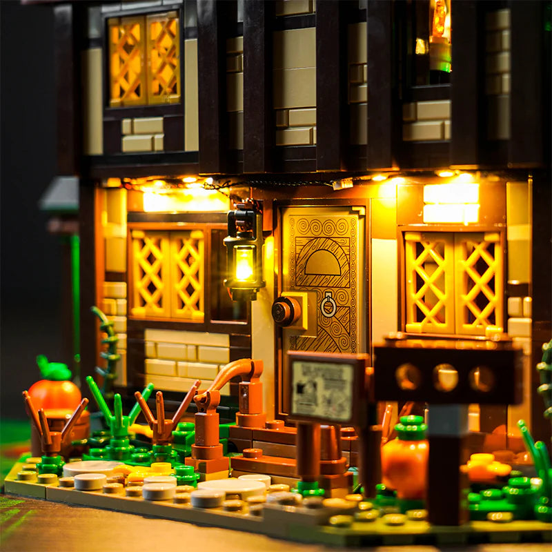 Ensemble d'éclairage LED pour LEGO Disney Hocus Pocus : La Maison des Sorcières des Sœurs Sanderson (21341) avec télécommande