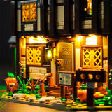 Ensemble d'éclairage LED pour LEGO Disney Hocus Pocus : La Maison des Sorcières des Sœurs Sanderson (21341) avec télécommande