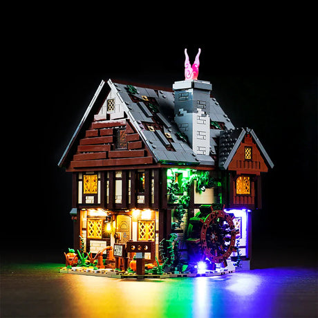 BrickBling LED Licht Set für LEGO Disney Hocus Pocus: Das Hexenhaus der Sanderson-Schwestern (21341) inkl. Fernbedienung P50102