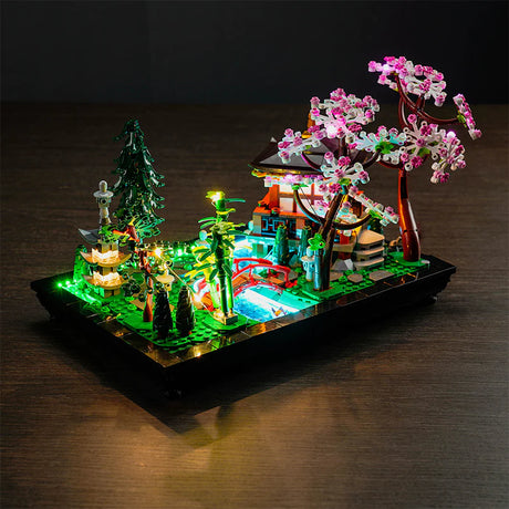 Ensemble d'éclairage LED pour LEGO Jardin de la Tranquillité (10315) avec télécommande