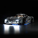 Kit d'éclairage LED pour LEGO Koenigsegg : Jesko Absolut Supercar (42173) avec télécommande