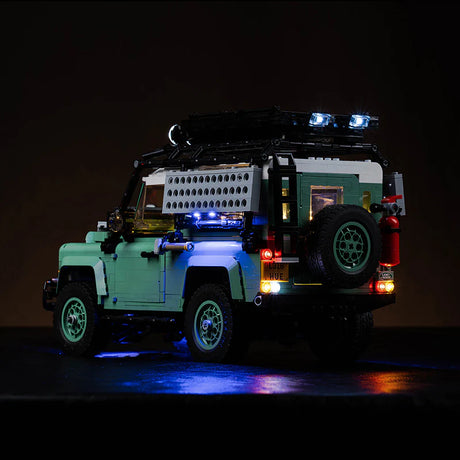 Kit d'éclairage LED pour LEGO Land Rover Classic Defender 90 (10317) avec télécommande