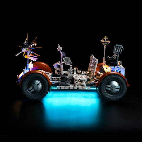 BrickBling Ensemble d'éclairage LED pour LEGO NASA : Véhicule lunaire Apollo (LRV) (42182) avec télécommande P71902
