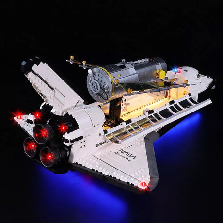 Ensemble d'éclairage LED pour LEGO NASA : Navette spatiale Discovery (10283) avec télécommande