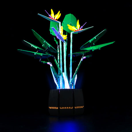 BrickBling LED Licht Set für LEGO Creator Expert Paradiesvogelblume (10289) inkl. Fernbedienung P29402