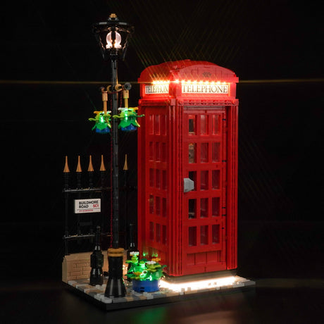 BrickBling Kit d'éclairage LED pour cabine téléphonique rouge londonienne LEGO (21347) P61501