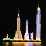 Ensemble de lumières LED pour la série LEGO Skyline New York City (21028)
