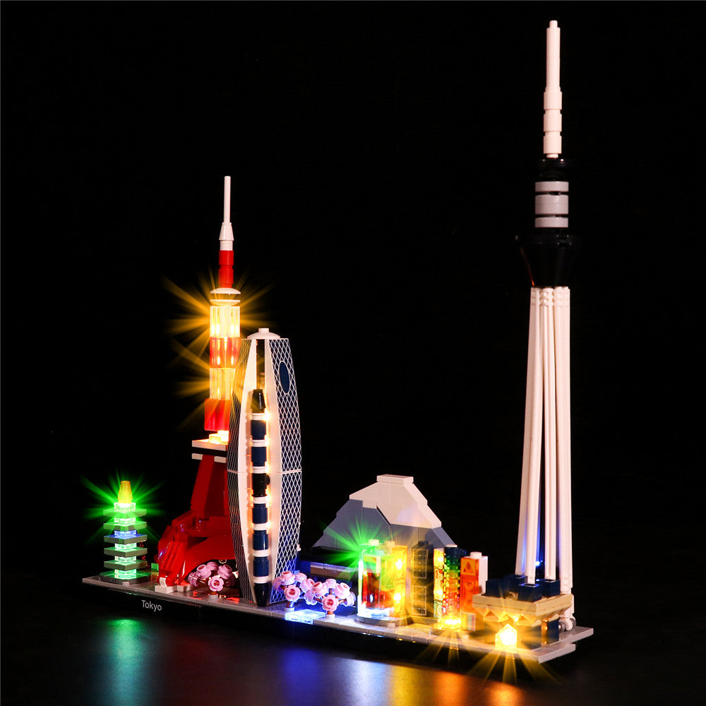 Ensemble d'éclairage LED pour LEGO Skyline Series Tokyo (21051)